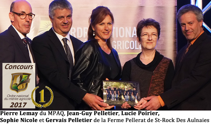 Mérite agricole 2017 - L’Or à la Ferme Pellerat