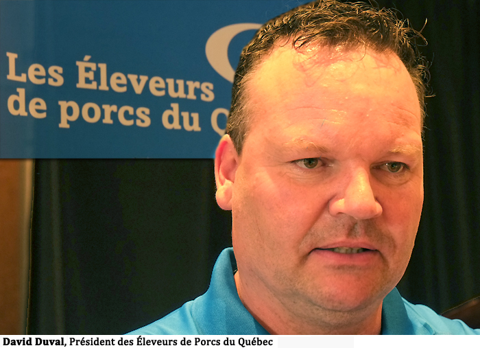 Président des Éleveurs de Porcs du Québec, David Duval
