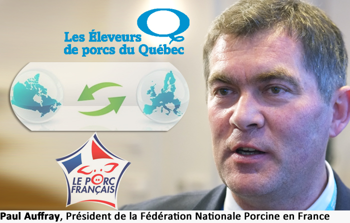 Paul Auffray , Président de la Fédération Nationale Porcine en France